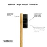toothbrite Organic Bamboo Toothbrush with charcoal infused bristles - Pack of 2 - Image 3